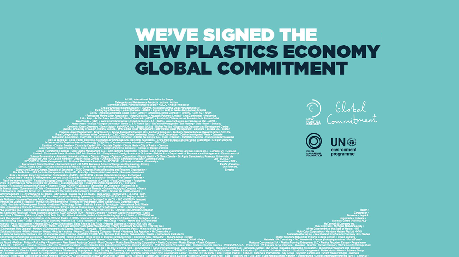 MCC has signed the New Plastics Economy Global Commitment Statement