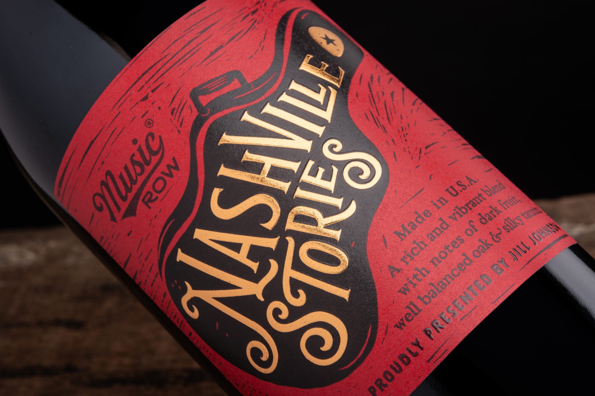 Spring Wine & Spirits, Jill Johnson Nashville Stories Wine Label