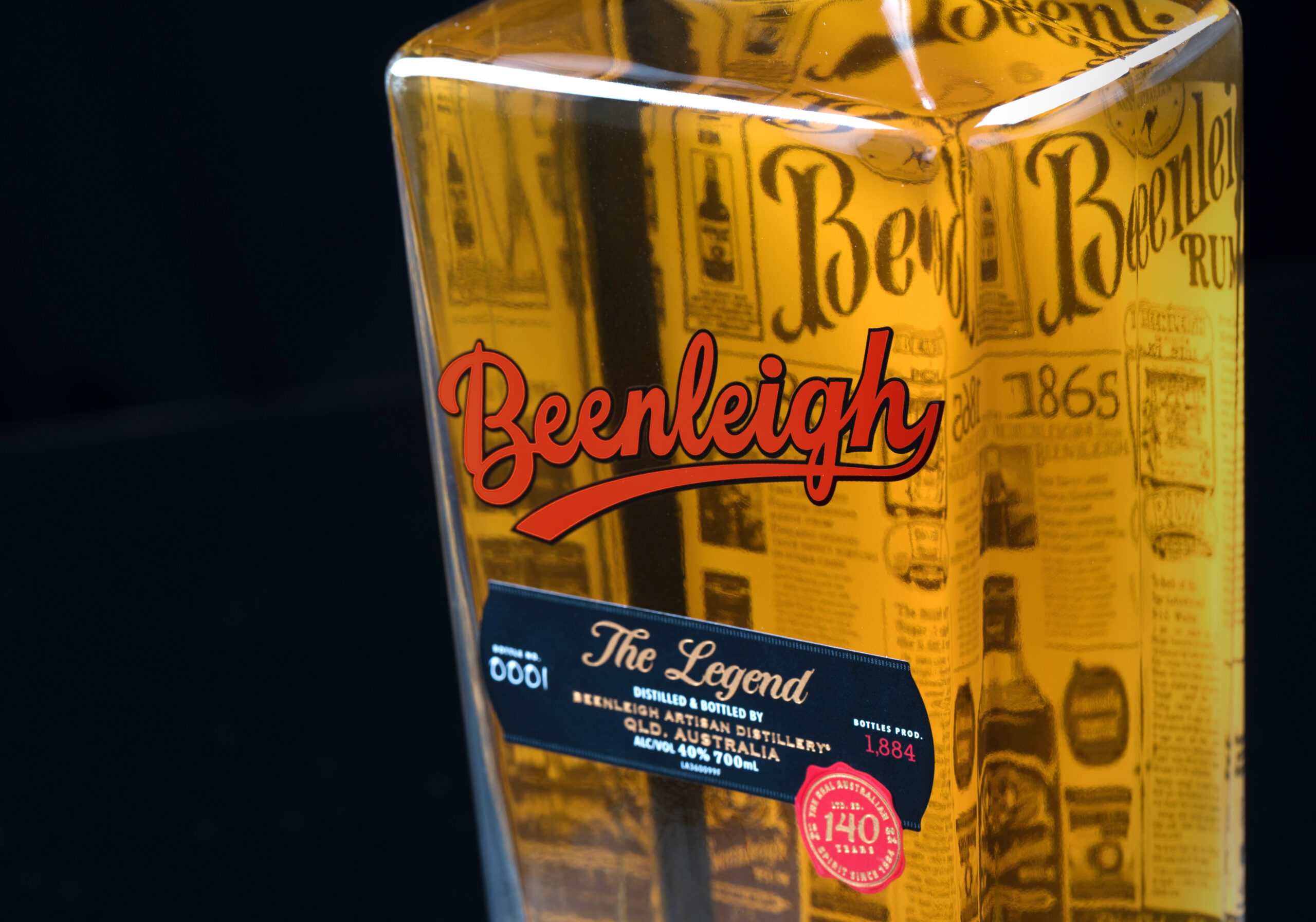 Beenleigh Artisan Distillers -140 Year L.E Anniversary Rum ‘The Legend ...